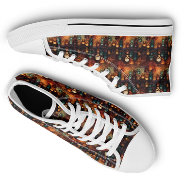Chokefish™ Urban Peak Retro High Tops-Skulls-001